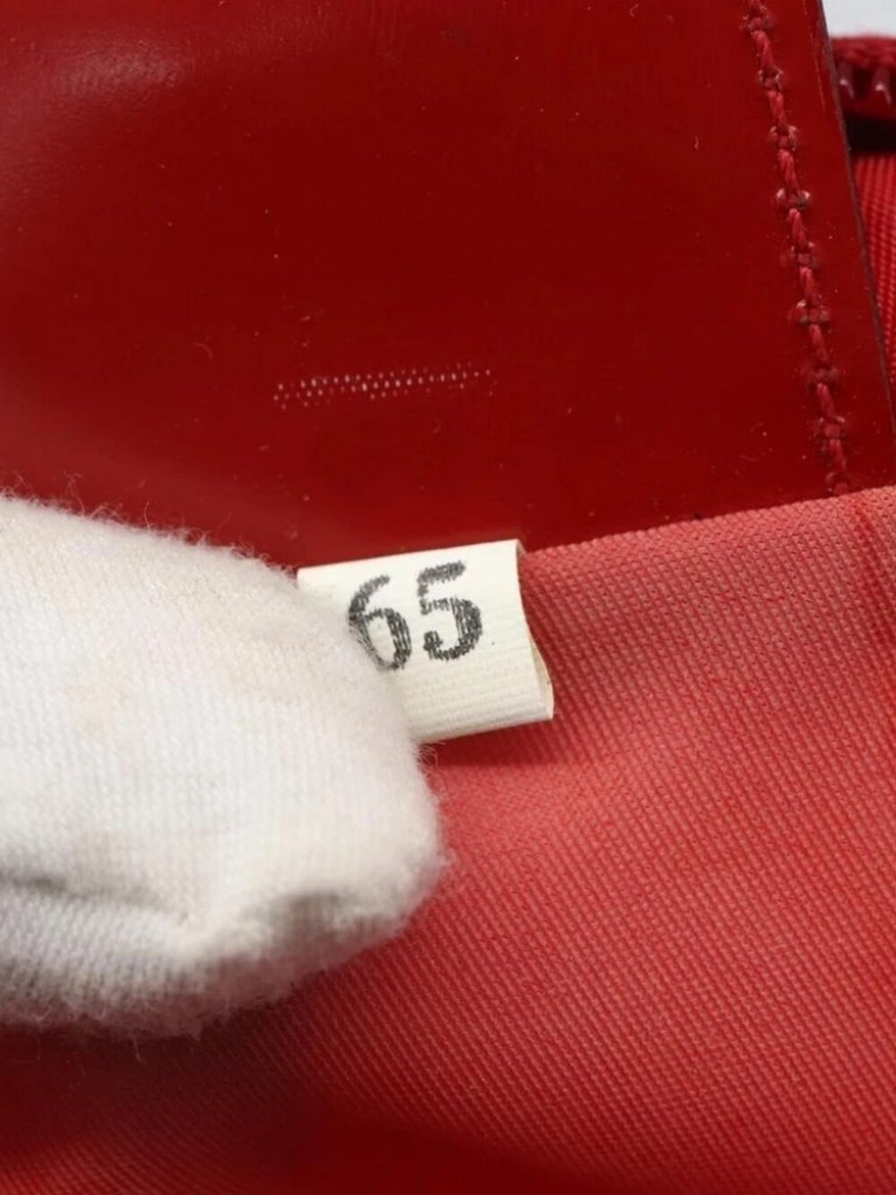 PRADA Shoulder Bag Nylon Red Silver Auth - Picture 15 of 16